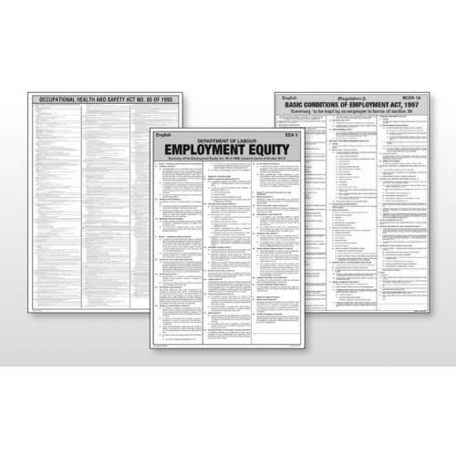 Poster Pack – 4 Legal Posters and OHS Book